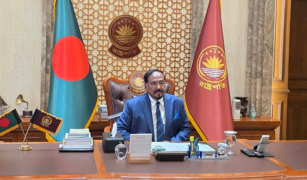 Acting President begins official duties at Bangabhaban