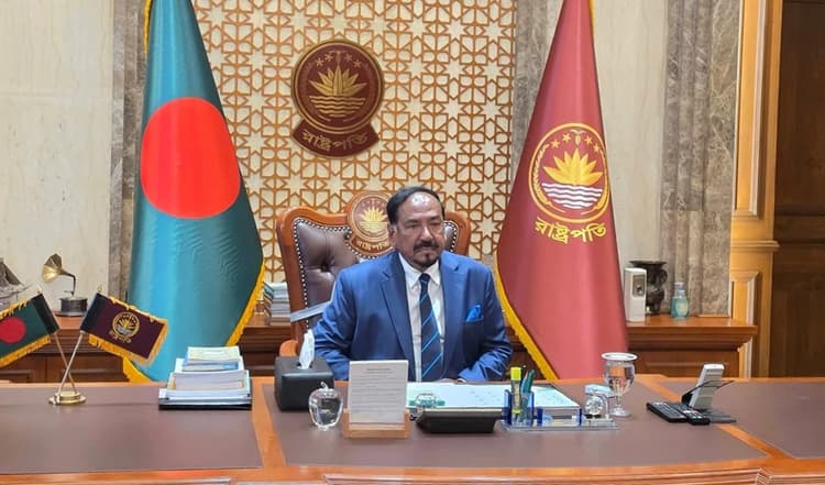Acting President begins official duties at Bangabhaban