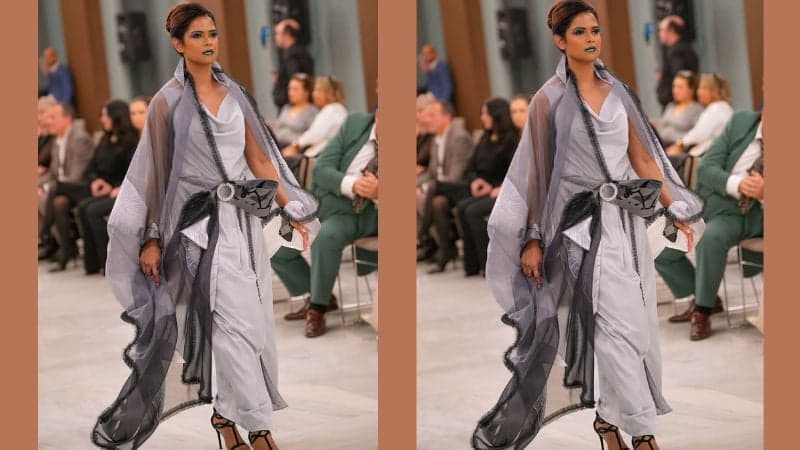 Maksuda Akhter stuns on Milan Fashion Week Show stage