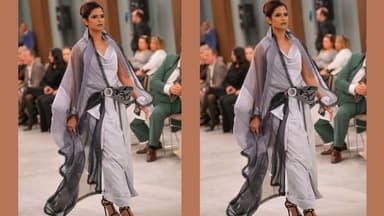 Maksuda Akhter stuns on Milan Fashion Week Show stage
