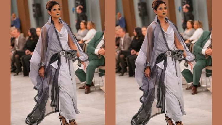 Maksuda Akhter stuns on Milan Fashion Week Show stage
