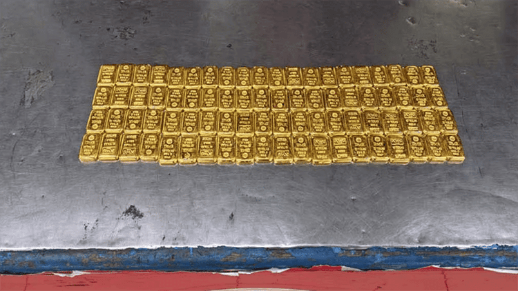 80 gold bars seized at Dhaka airport