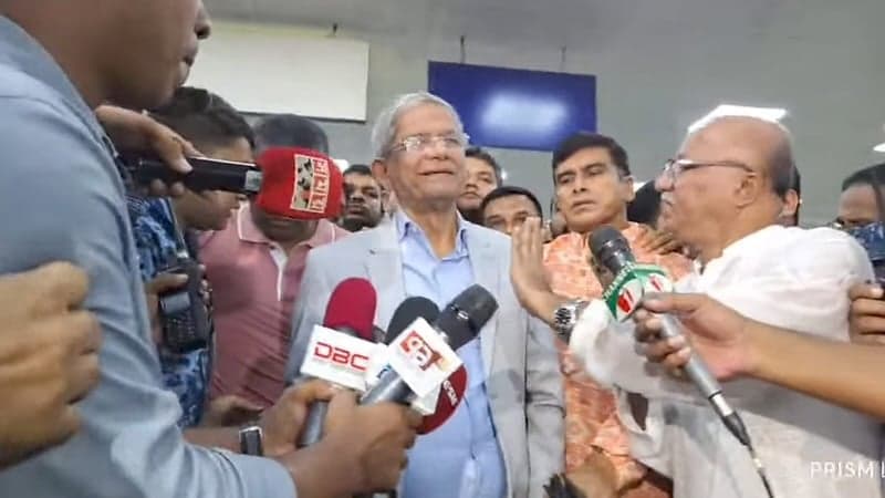 Mirza Fakhrul returns home