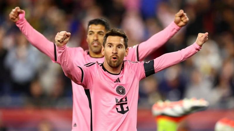 Messi scores twice in Inter Miami’s win over New England
