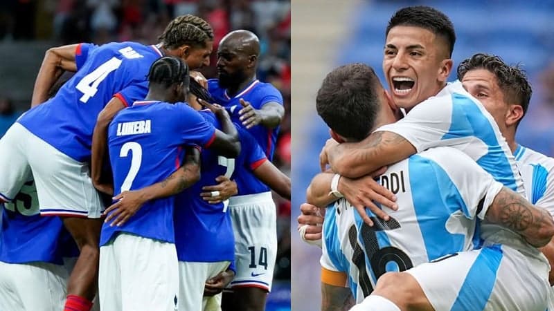 Argentina to face France in Olympic men's football quarter-finals