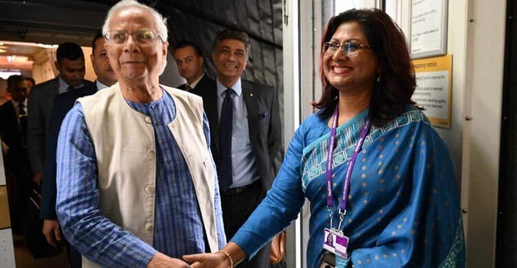 CA Yunus reaches London for 4-day official visit
