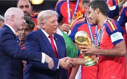 FIFA president left in awkward situation as Trump reluctant to leave stage