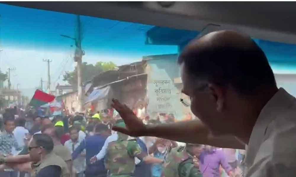 Tarique Rahman arrives in Saidpur airport