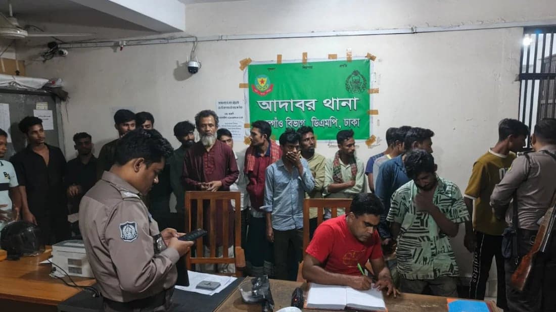 100 detained in special crackdown in Mohammadpur-Adabar
