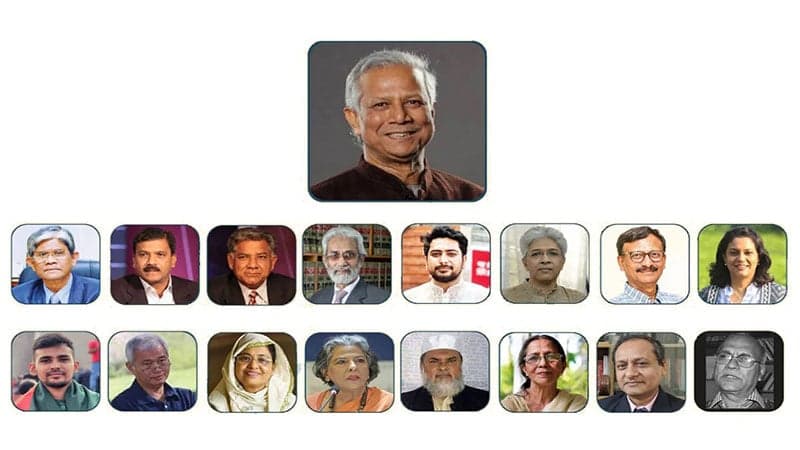 Profiles of 17 advisers of interim government