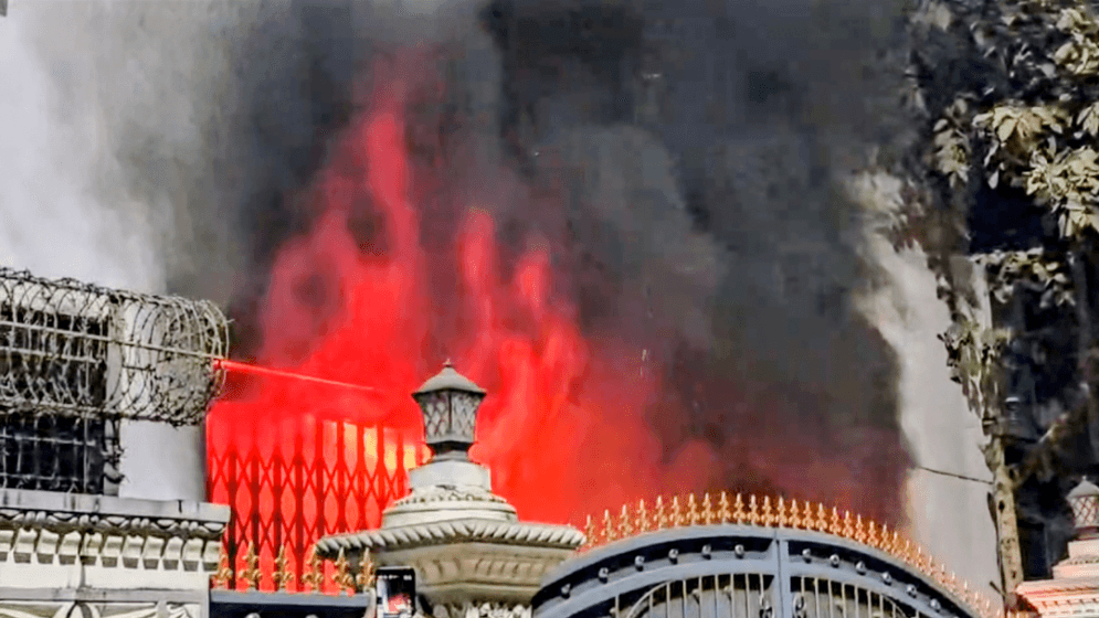 Former minister Bir Bahadur's house set on fire in Bandarban