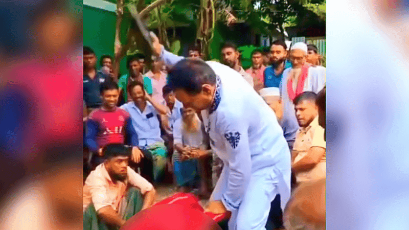 UP chairman beats woman with shoe at arbitration, video goes viral