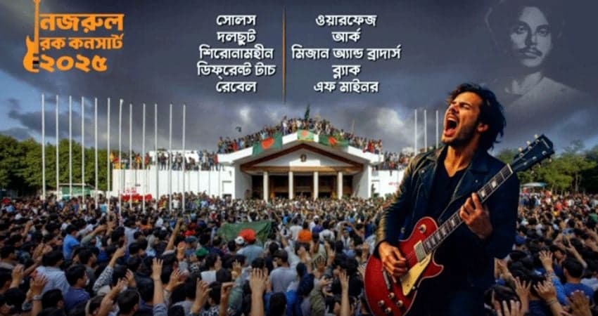 নজরুলের গান নিয়ে ১০ ব্যান্ডের কনসার্ট আজ