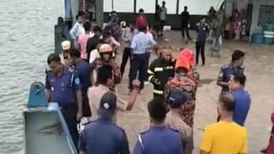 Another passenger bus plunges into Padma River again at Daulatdia Ferry Ghat