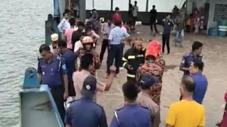Another passenger bus plunges into Padma River again at Daulatdia Ferry Ghat
