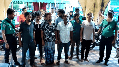 12 leaders-workers of Awami League detained on allegation of secret meeting in Barisal