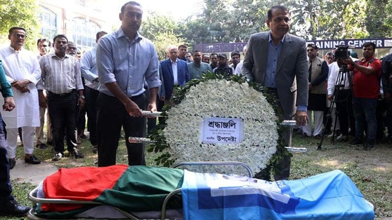 Sports arena pays final tribute to Zakaria Pintoo