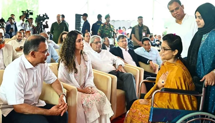 PM Tarique Rahman meets injured July fighter Mitu