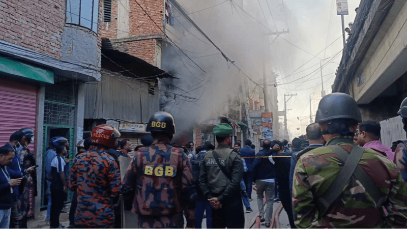 Fire at Jamela Tower in Keraniganj brought under control after 7 hrs