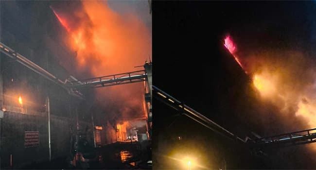 Fire at Gazi Auto Tyres Factory remains uncontrolled